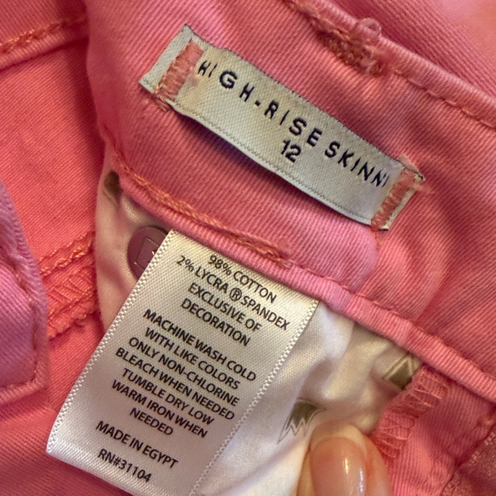 🌸🌸🌸BOGOHO 🌸🌸🌸Crown&Ivy Pink Skinny Jeans-12 - Picture 12 of 12